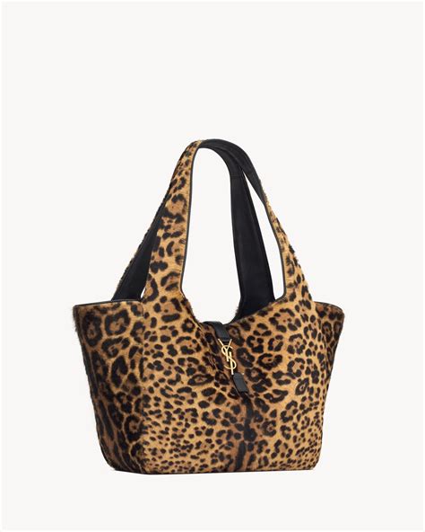 ysl leopard print clutch|LE 5 À 7 BEA in pony hair leather .